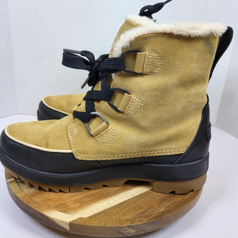 SOREL Women's Tivoli IV Camel Brown Waterproof Suede Winter Snow Boots Size‎ 10 - Picture 8 of 10